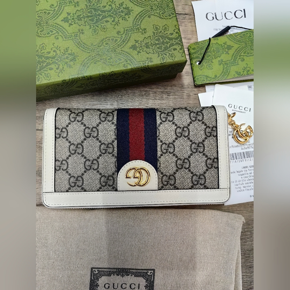 Gucci Ophidia Zip Around Wallet